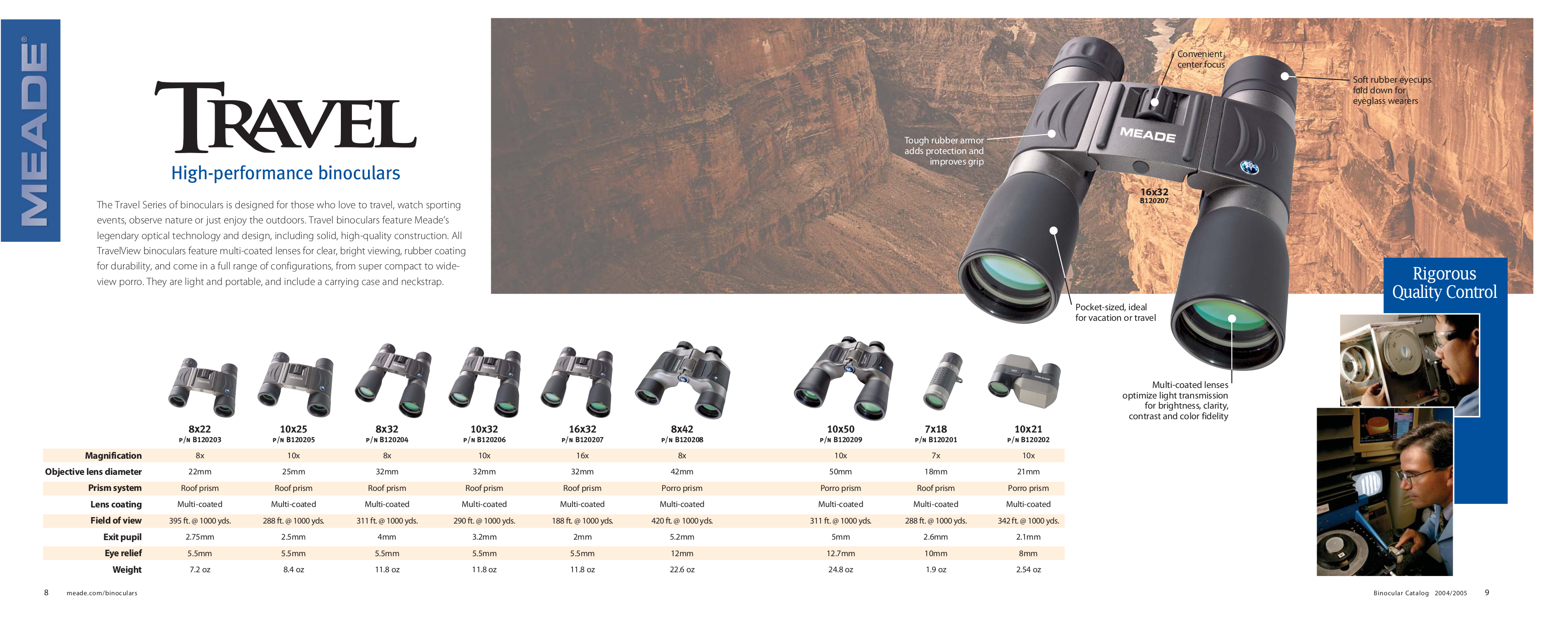 PDF manual for Meade Binocular CaptureView 8x30